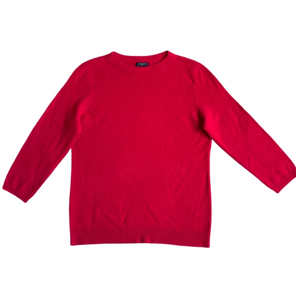 Talbots Red Cashmere Sweater - Medium Petite